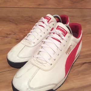 Puma Vintage Womens Red/White Running Shoe Sz 9.5